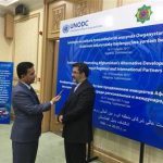 دین پرست در عشق آباد ترکمنستان: همکاری های منطقه ای و بین المللی یکی از اساسی ترین پایه های مبارزه با مواد مخدر است
